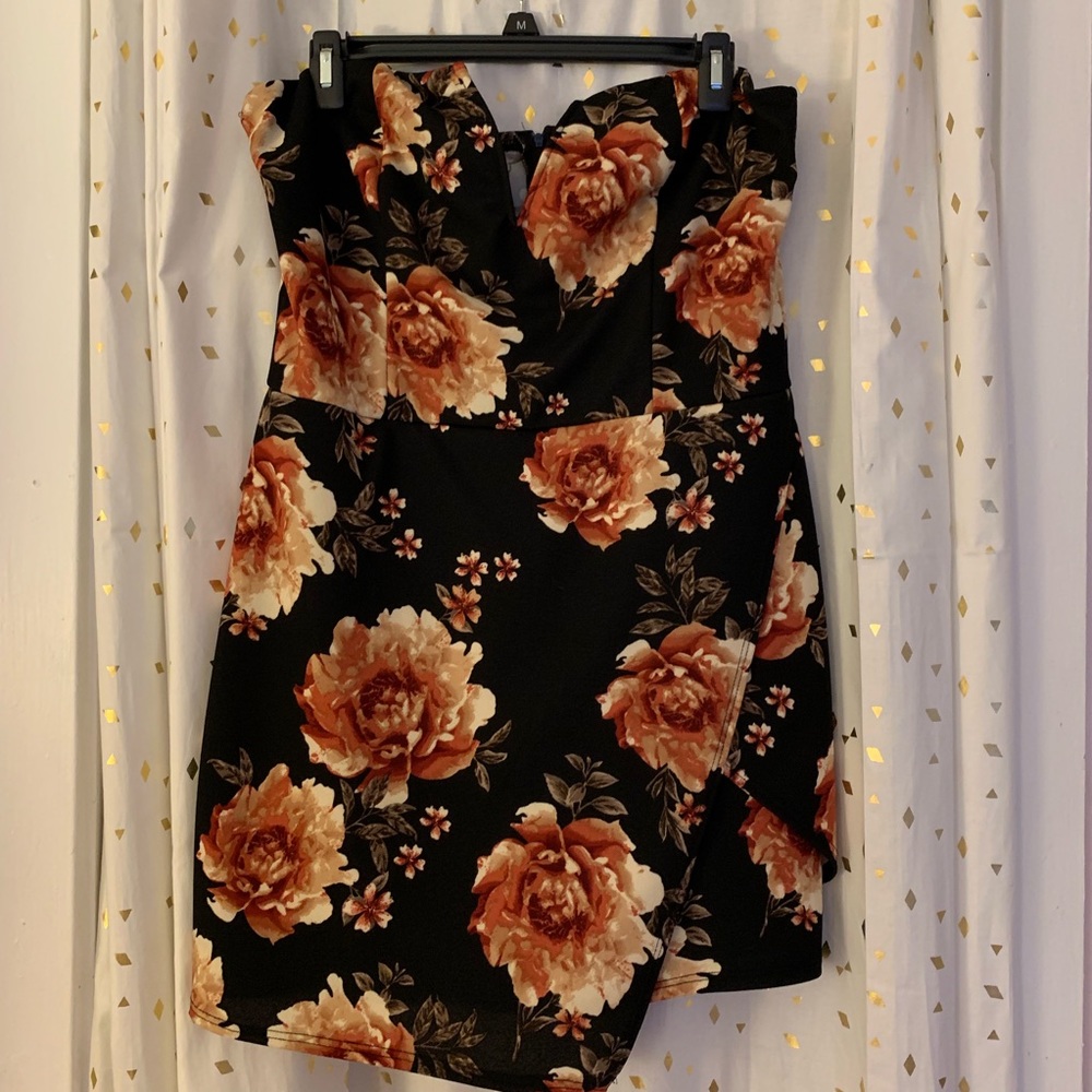 Strapless Skirted Romper